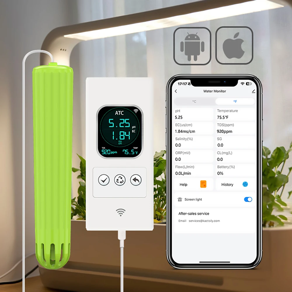 Kactoily 4-in-1 WiFiセンサー都市農業キッ - Urban Farming Urban Gardening のレビューと価格