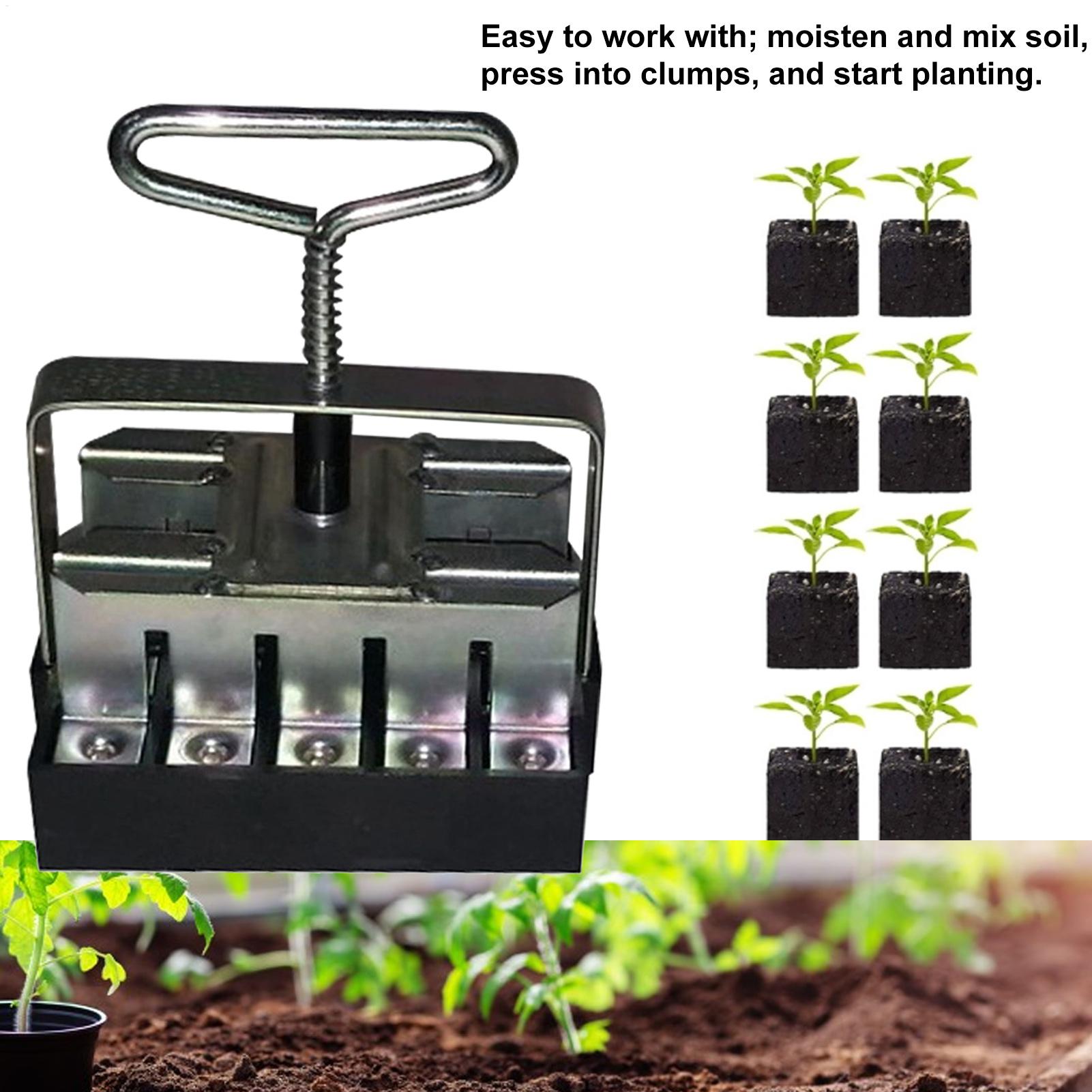 土壌ブロッカー 快適なハンドル 20セル土壌ブロッキングツー - Urban Farming Urban Gardening のレビューと価格